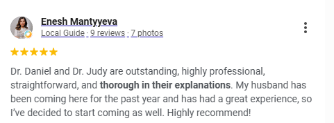 Google review from Enesh Mantyeva for BLVD Dental Aesthetics